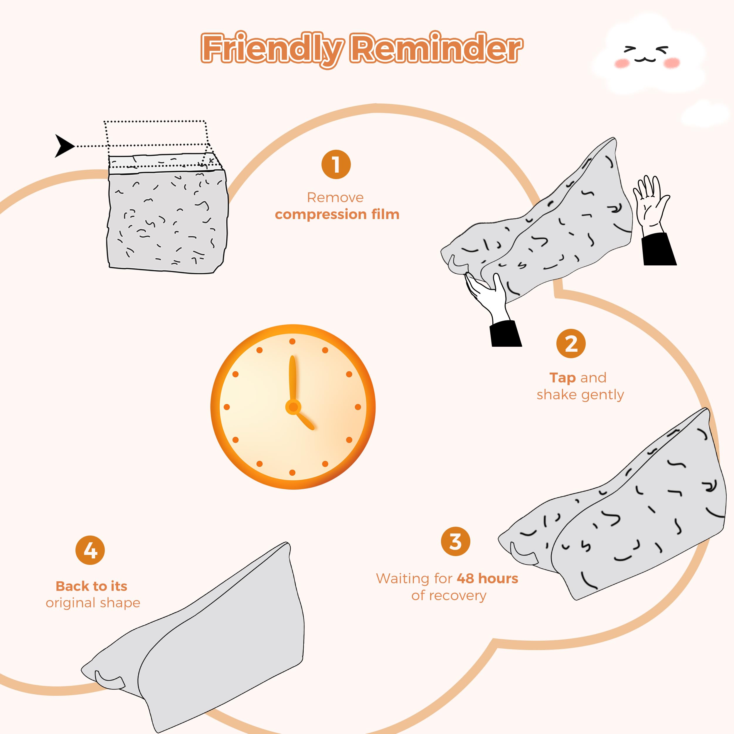 Kids Bean Bag Chair with Handle - Two-Tone Floor Lounger