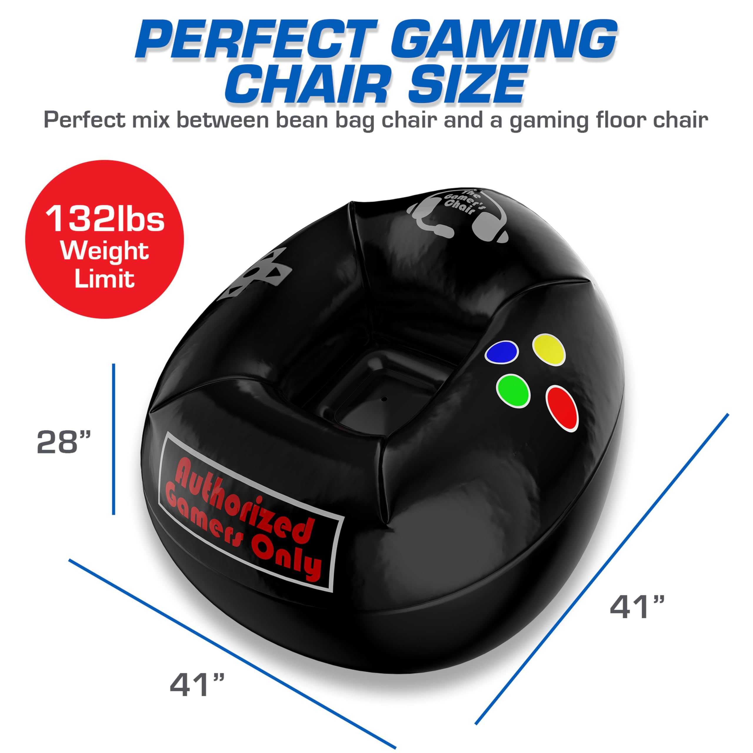Inflatable Gaming Chair for Kids 8-12