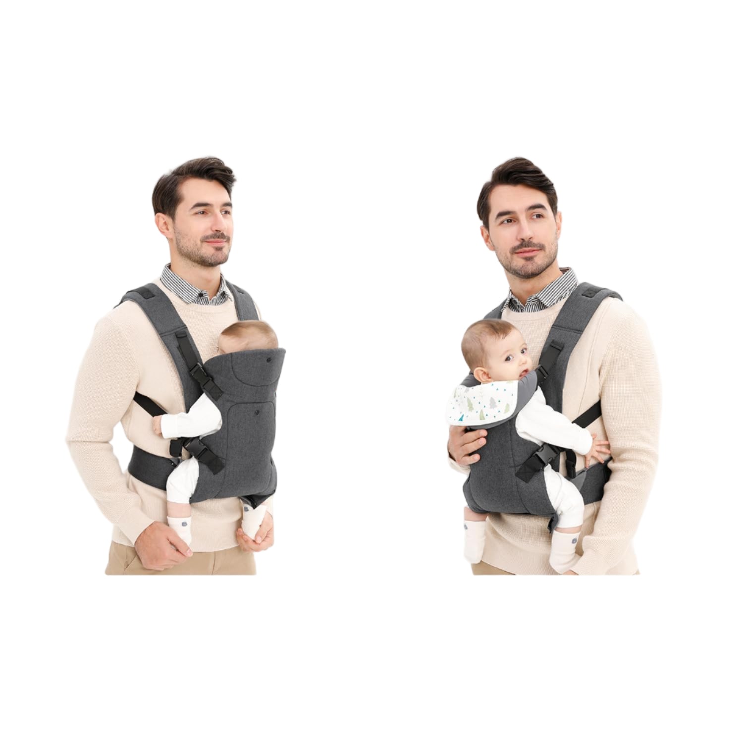 Baby Sling Carrier,4-in-1 Ergonomic Baby Backpack Front Carrier
