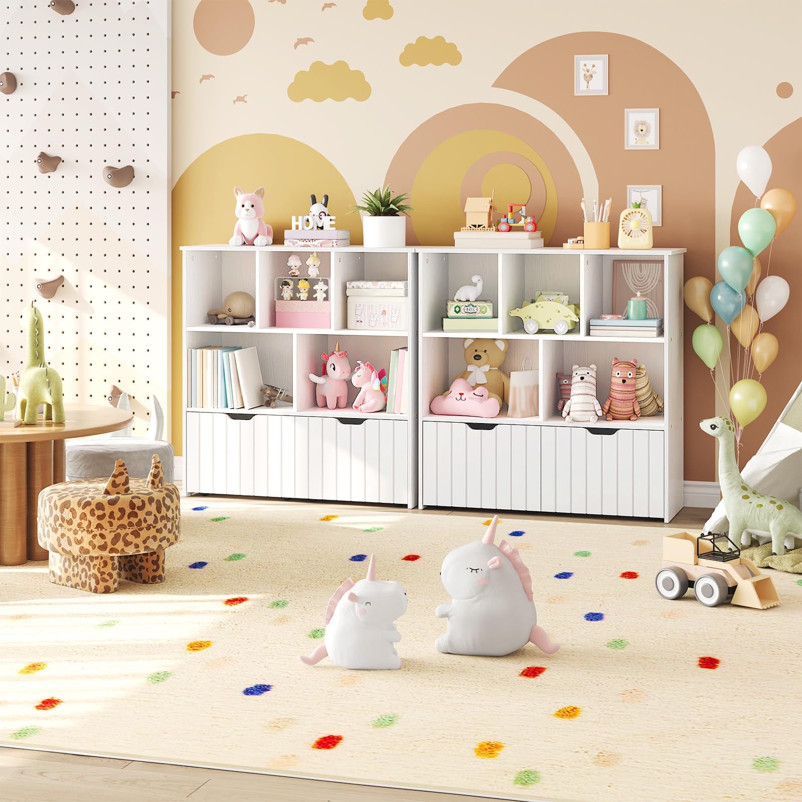 Kids Toy Storage Organizer with Movable Drawers