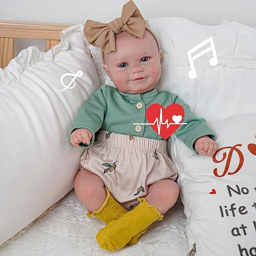 Reborn Baby Dolls, 20Inch Cute Soft Vinyl Realistic-Newborn Baby Doll Poseable