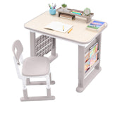 Kids Desk and Chair Set, Height Adjustable Childrens Study Desk, Graffiti Table