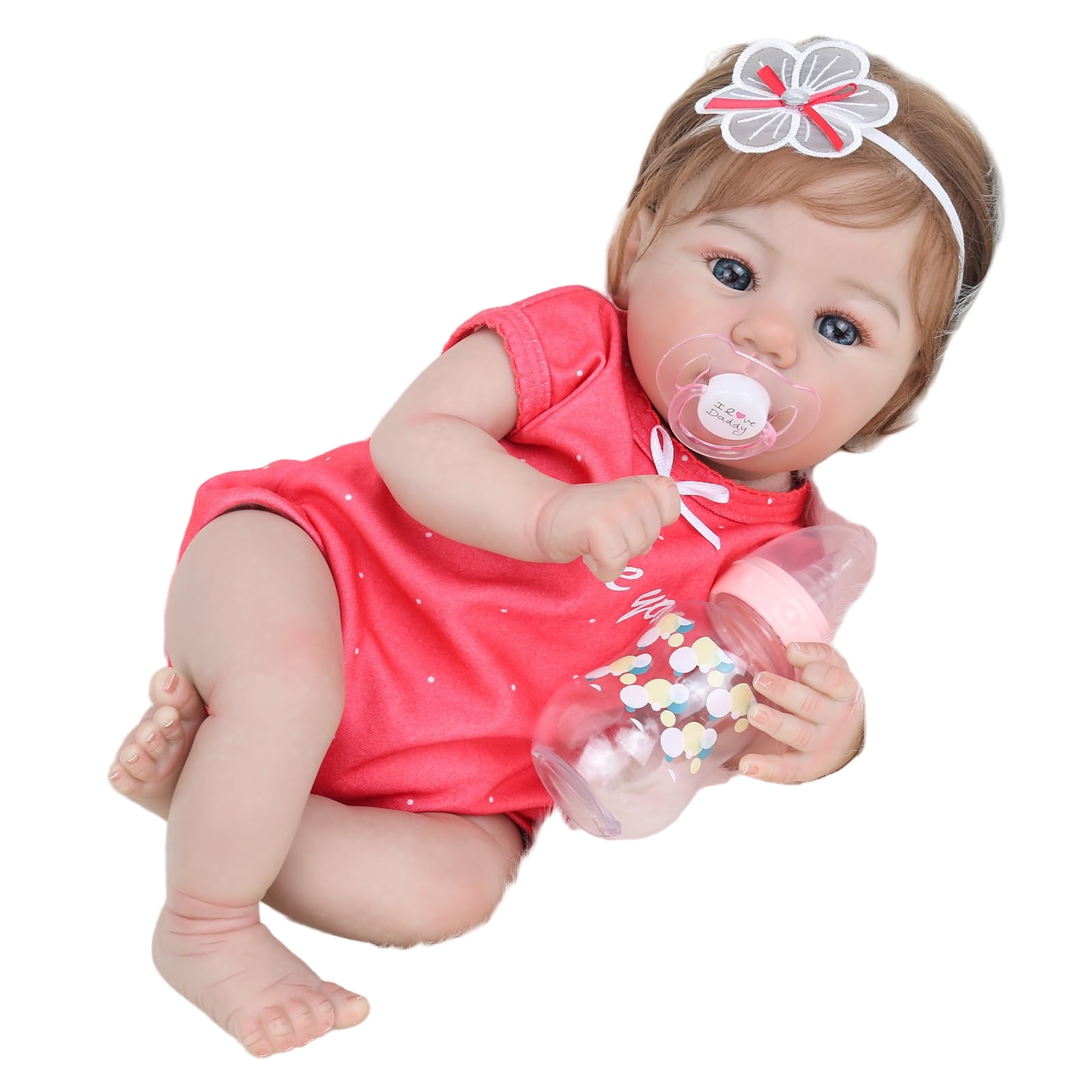 Realistic Reborn Baby Dolls - 18 Inch Lifelike Newborn Baby Girl, Real Baby