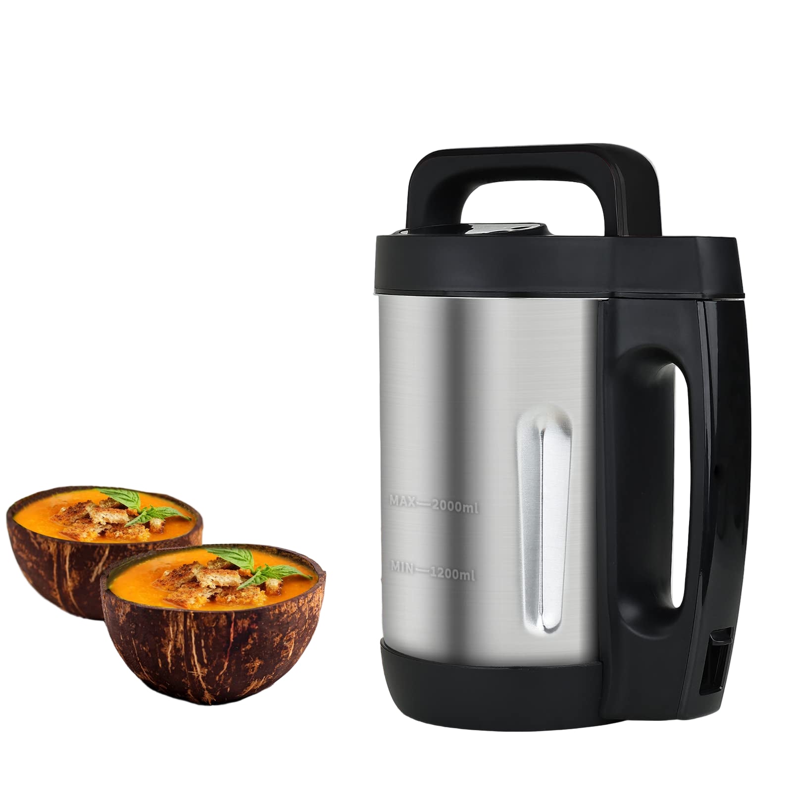 Makes 4-6 Servings, Soup Maker Machine with 6 Preset Programs