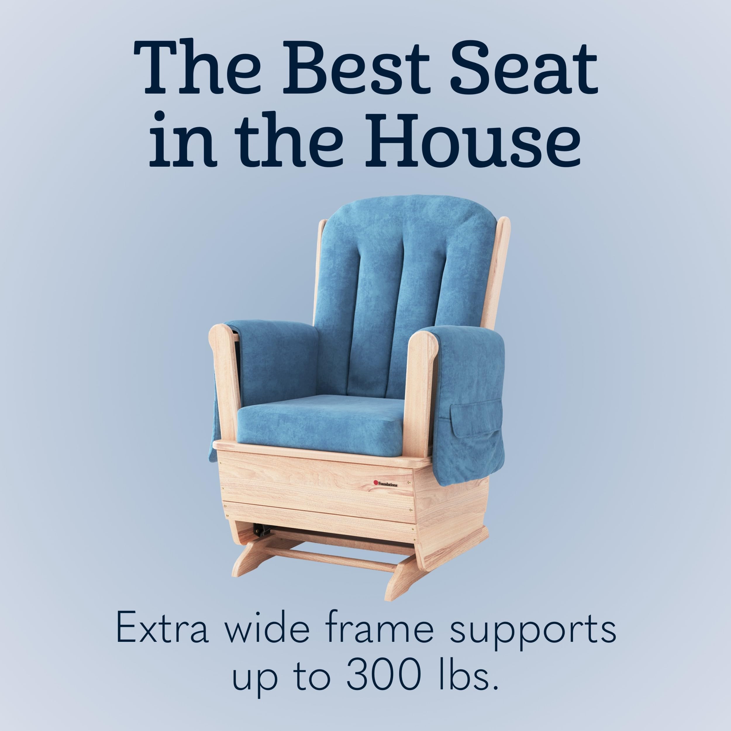 SafeRocker Glider Rocker Chair for Nursery and Daycare