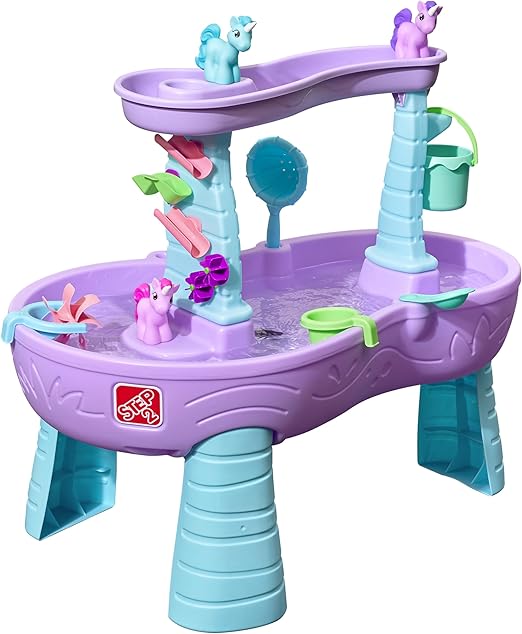 Rain Showers Splash Pond Water Table, Kids Water and Sand Activity Sensory Playset