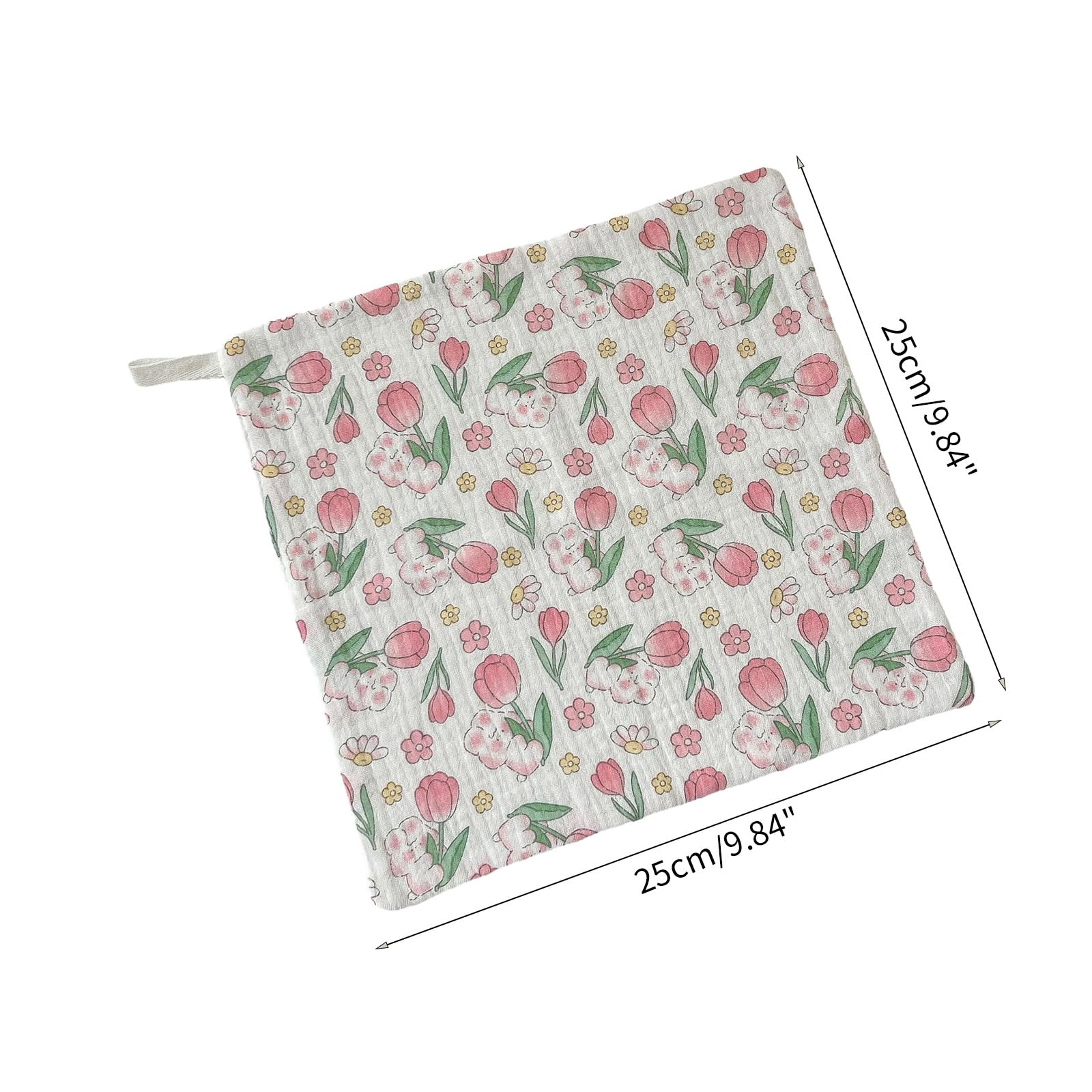 Baby Washcloth Square Baby Face-Towel Bibs for Girls & Boys 10"X10" Burp