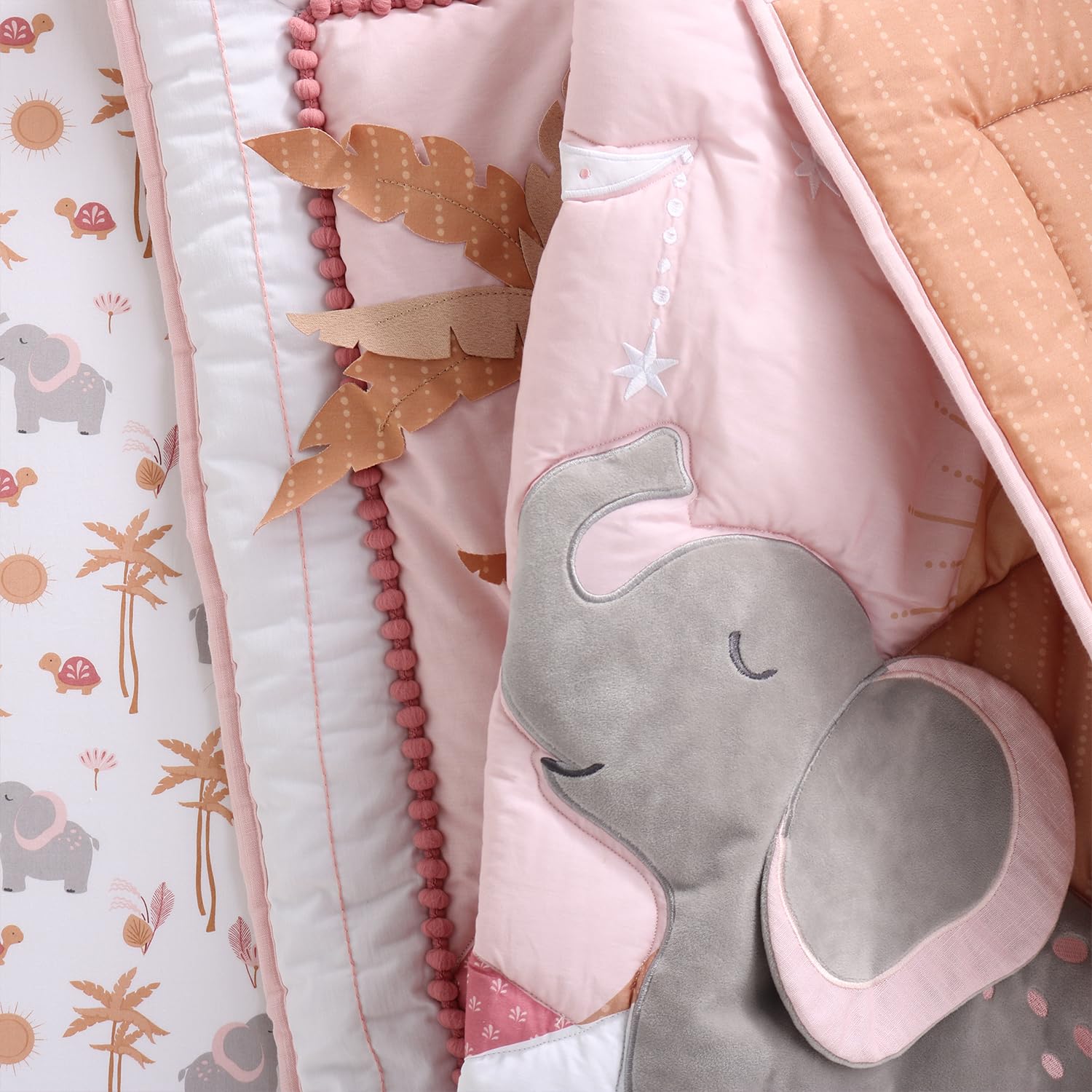 Organic Cotton Baby Crib Bedding Set Safari Theme