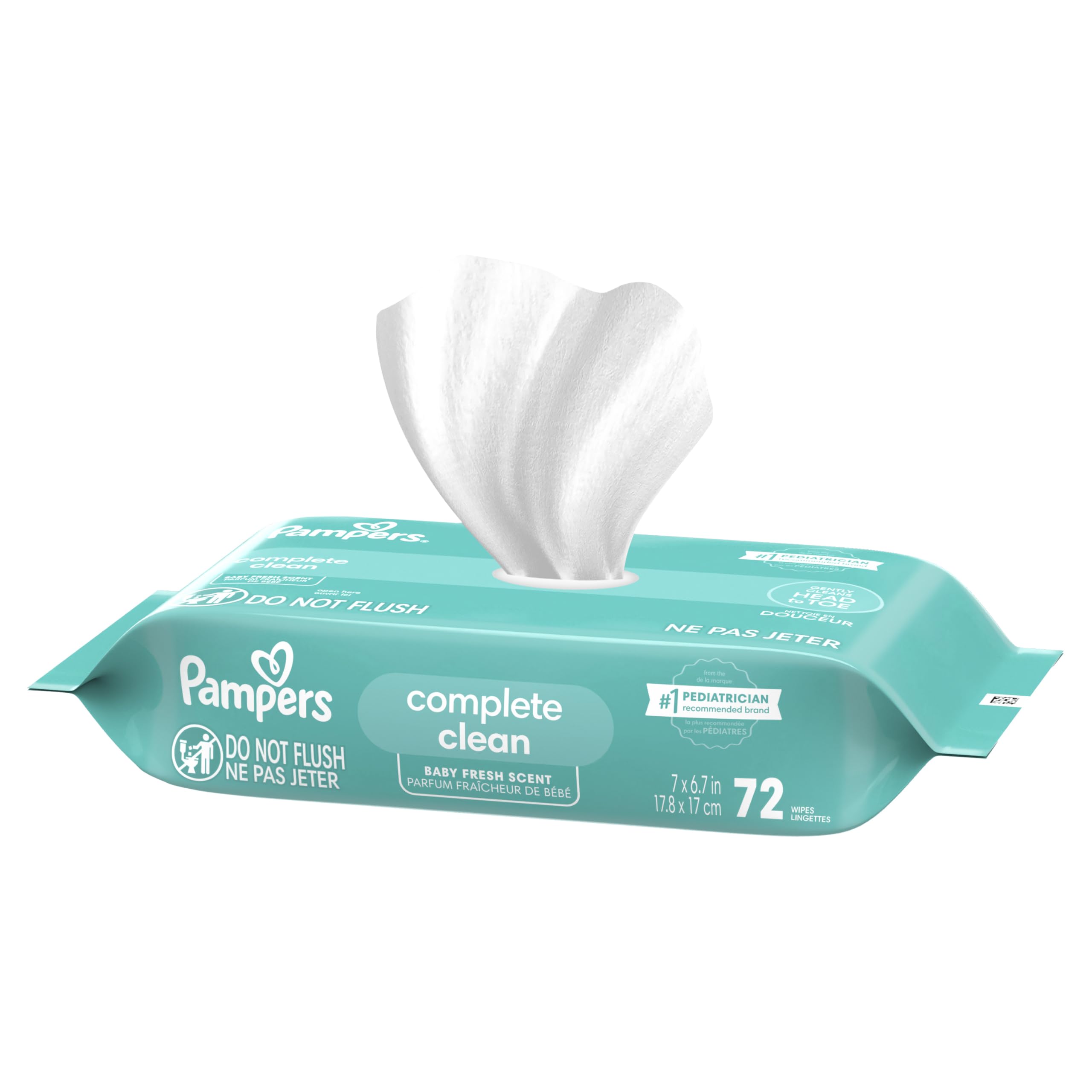 Baby Wipes, Complete Clean Baby Fresh Scented Wipe, Gently Cleans