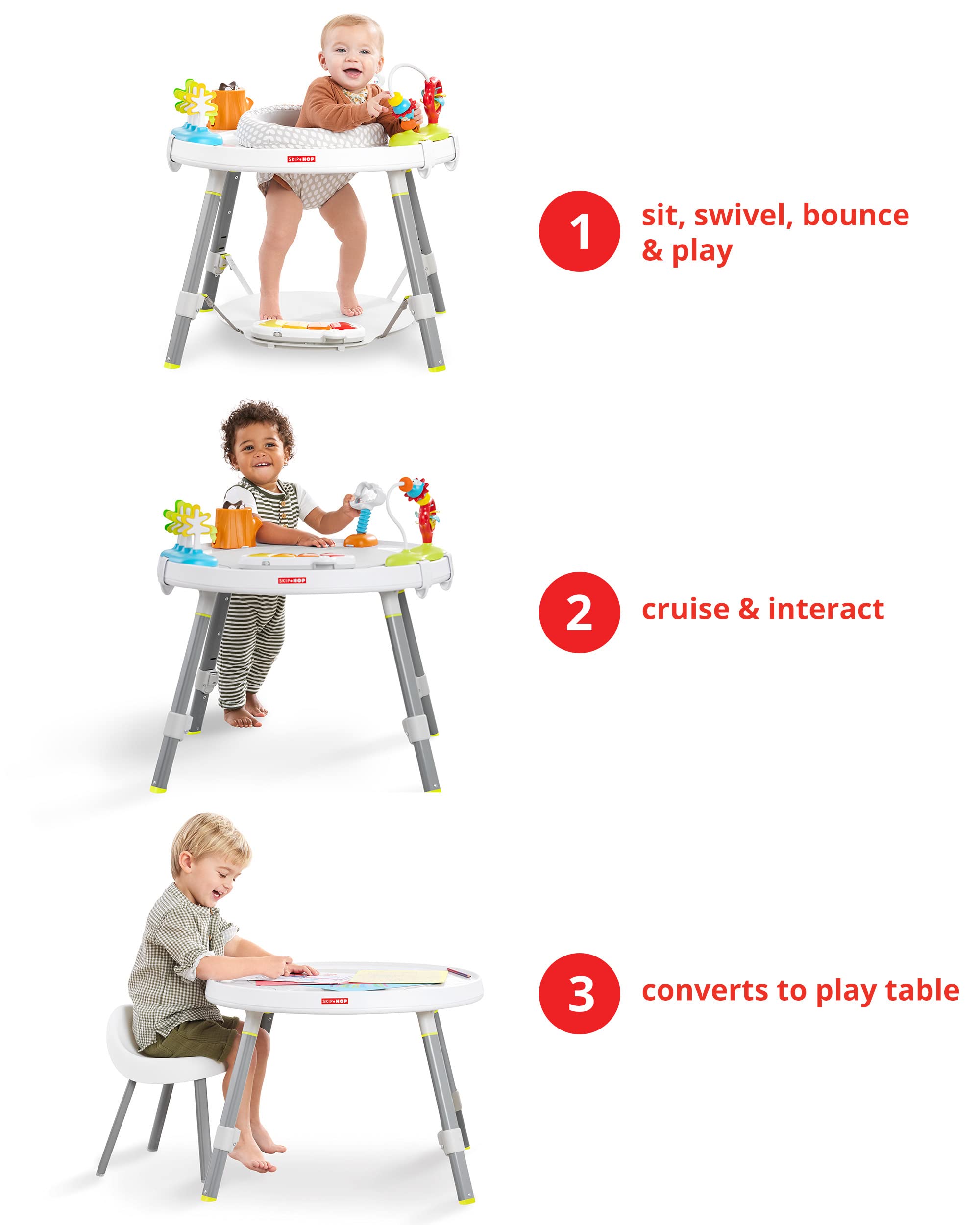 Activity Center: Interactive Play Center with 3-Stage Grow