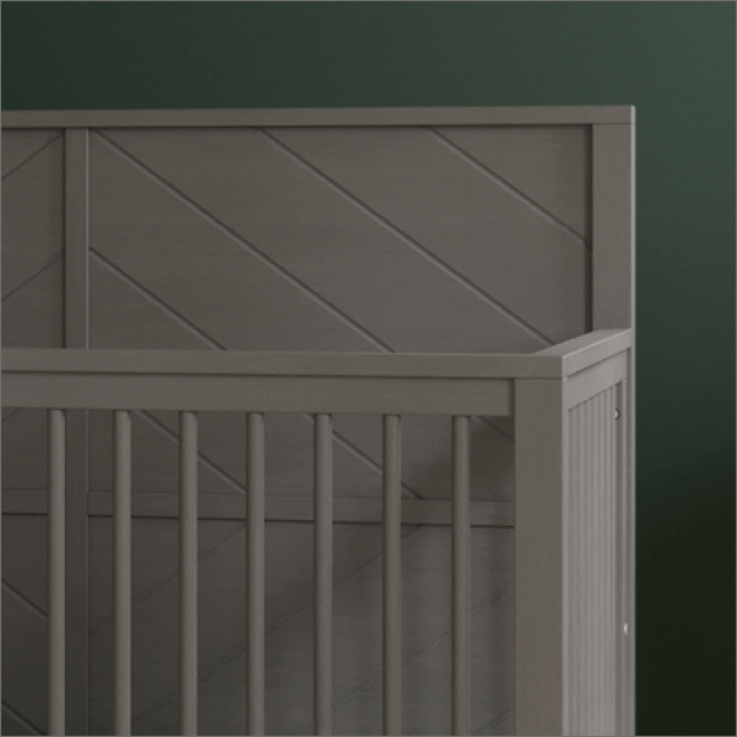 4-in-1 Convertible Crib with Adjustable Mattress Heights