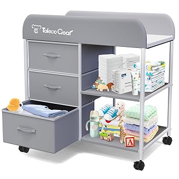 Gear Portable Changing Table with Storage, Diaper Changing Station