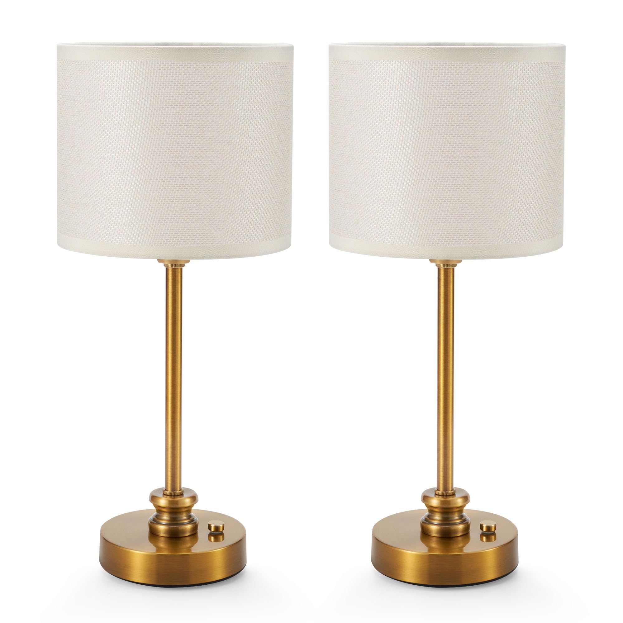 Cordless Rechargeable Table Lamps Set of 2 with Touch Dimming