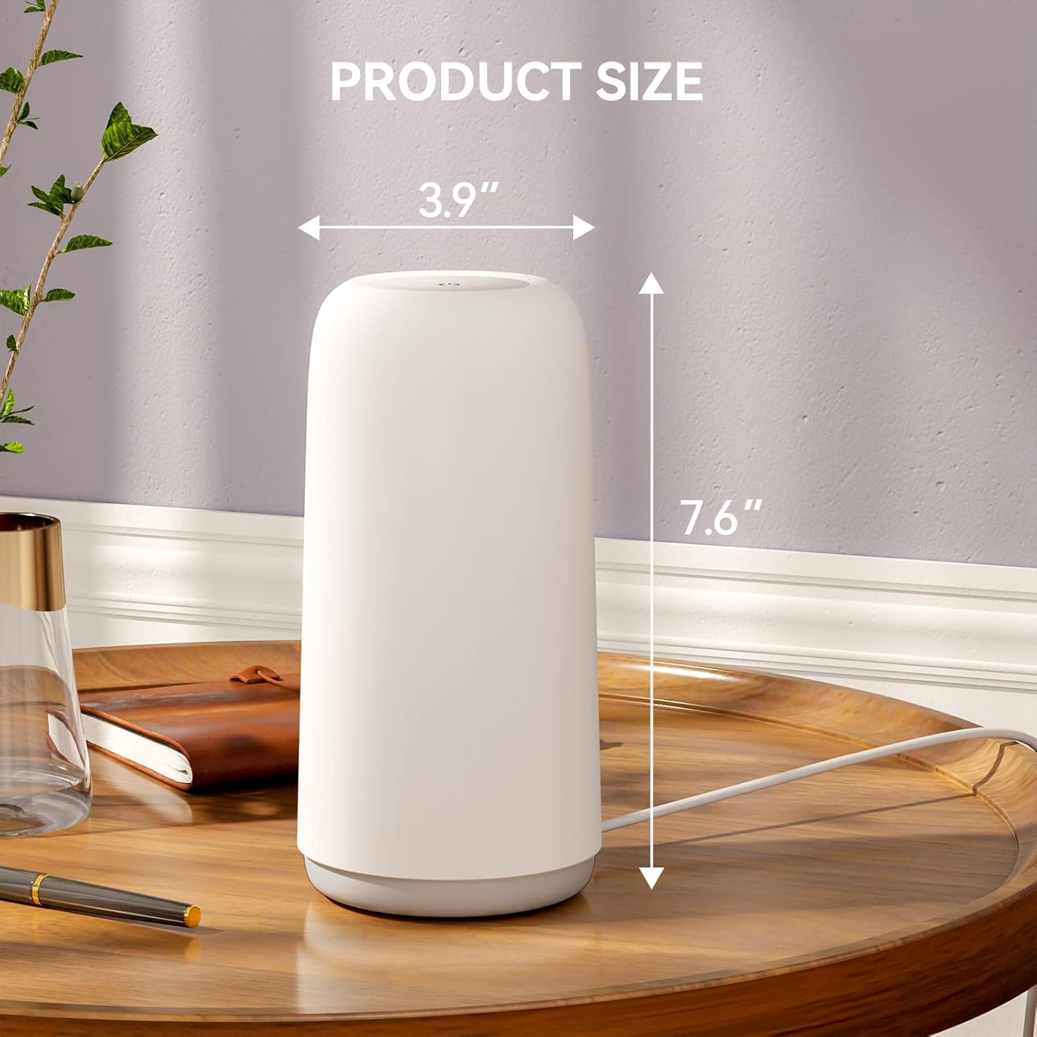 Touch Bedside Table Lamp, [Sleek Design & RGB Mode] 3 Way Dimmable Small Lamp