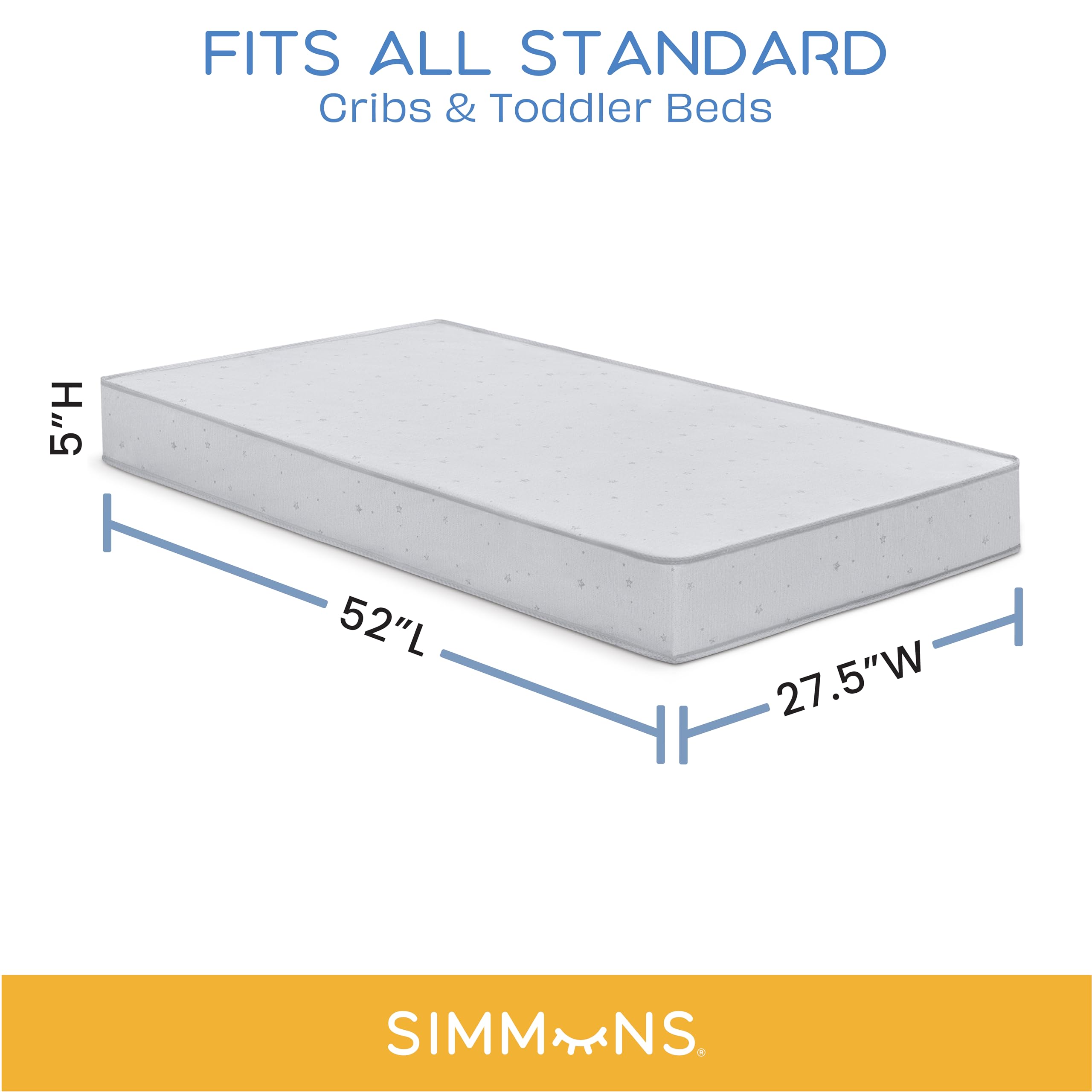 Dual Sided Crib and Toddler Mattress