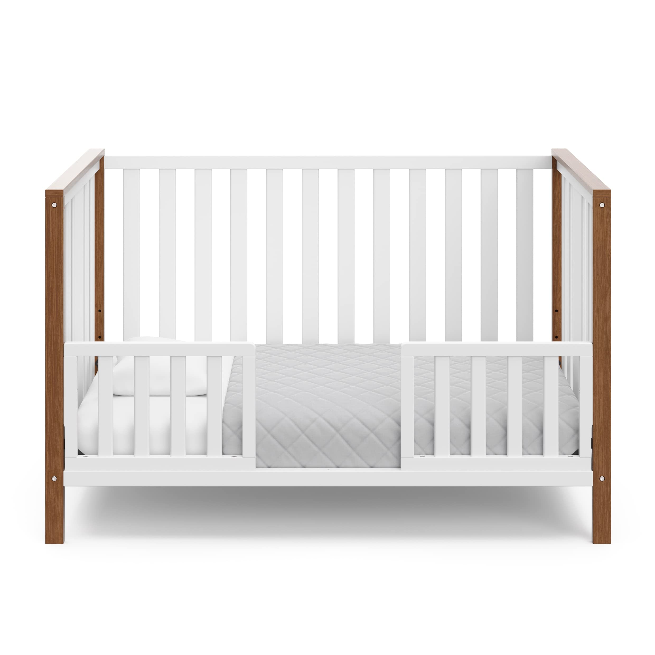 Modern Pacific 4-in-1 Convertible Crib with Adjustable Mattress Base