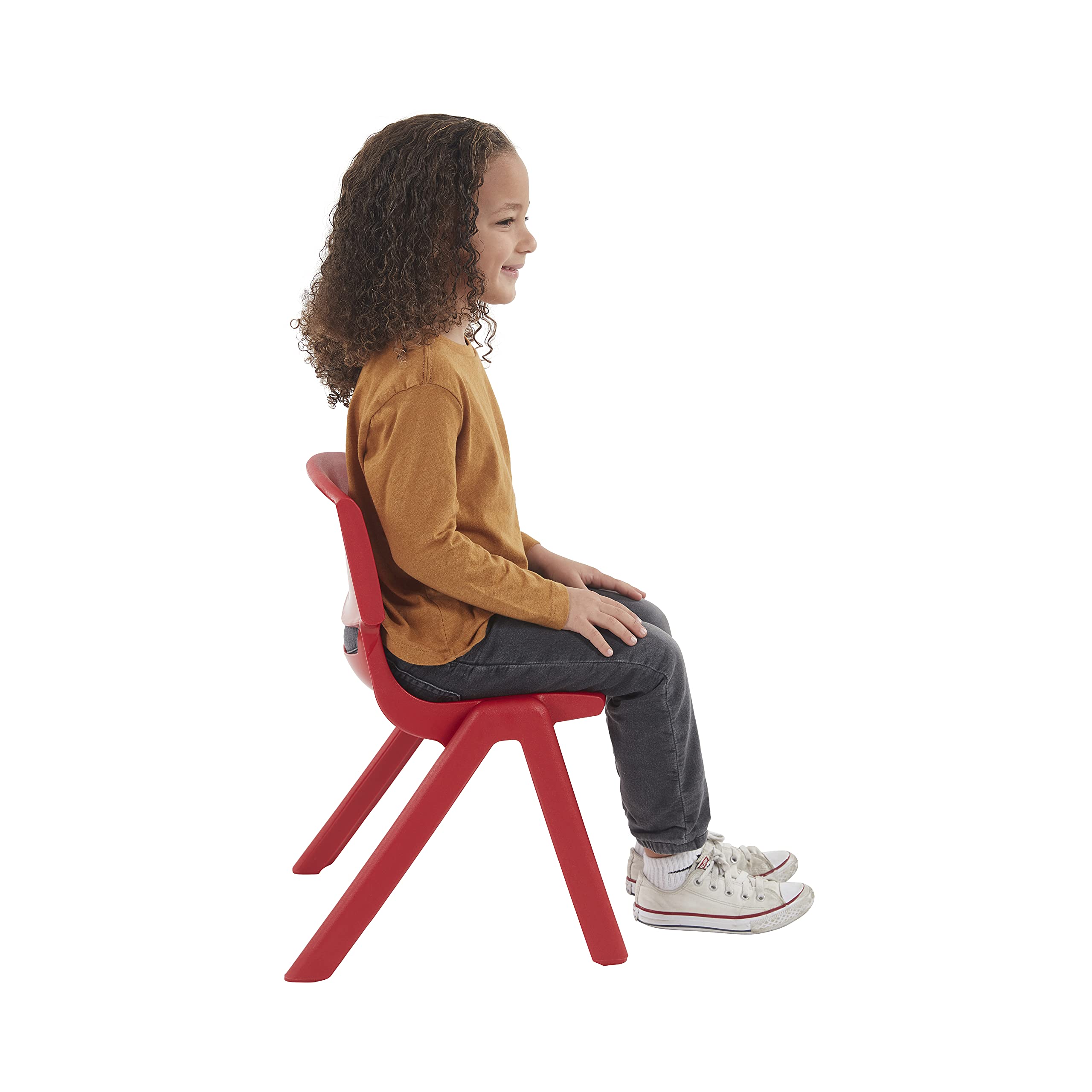 12-Inch Stackable School Chairs Red 10-Pack