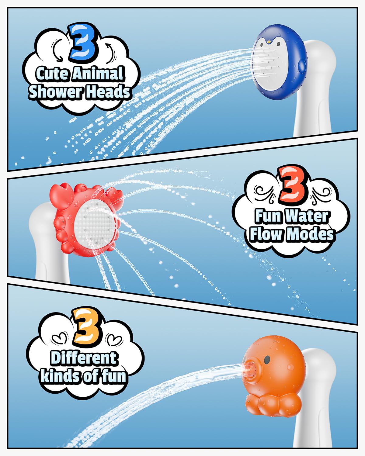 Baby Bath Toys, LED Water Temperature Display, Bath Toys