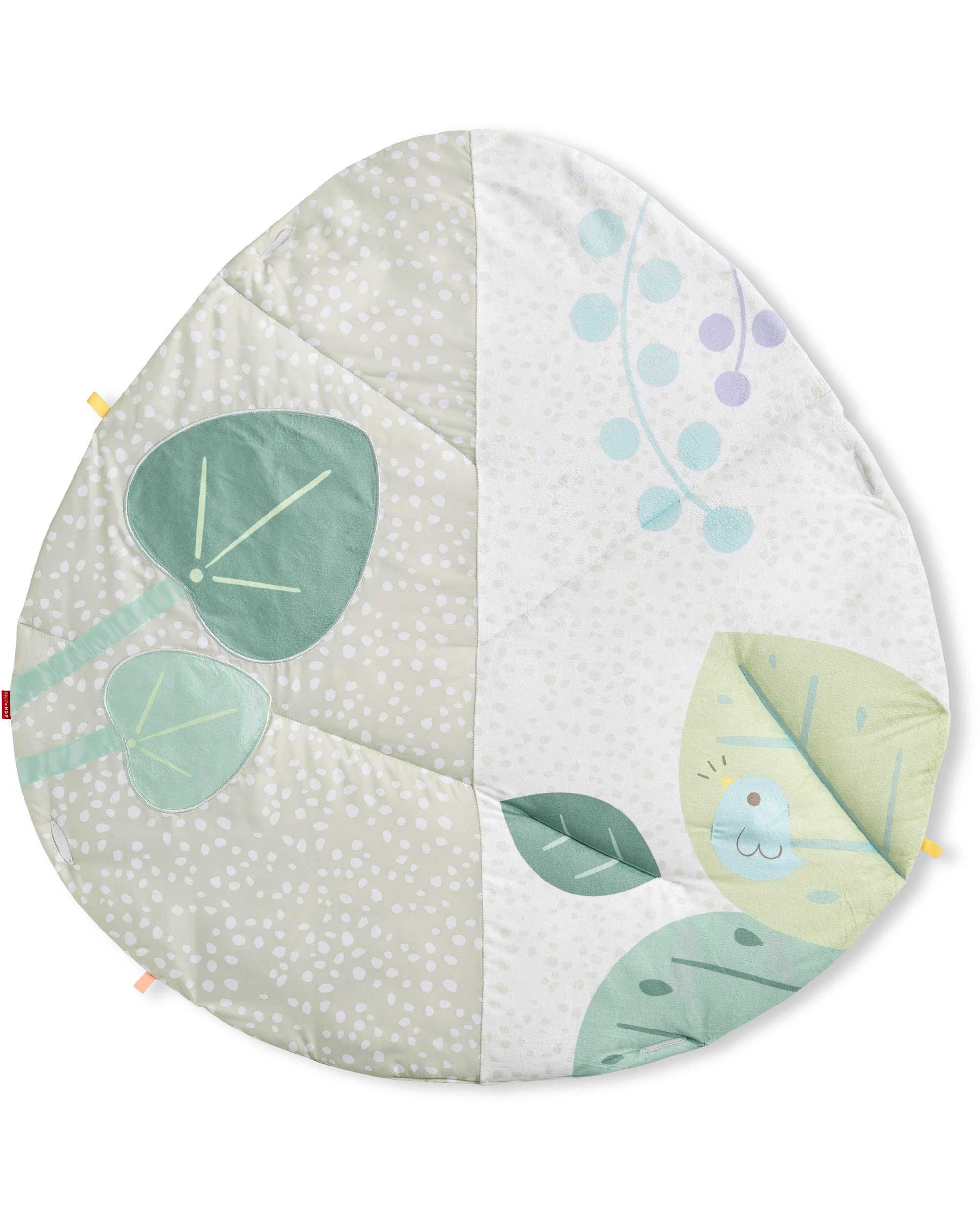 Tummy Time Mat, 3-in-1 Activity Baby Play Gym, Age 0+, Garden Oasis, Green Multi