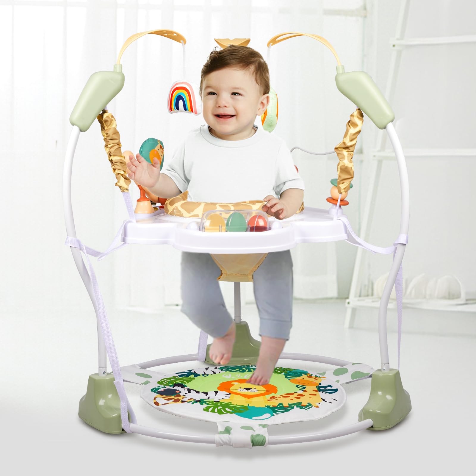 3-in-1 Baby Activity Center with 360° Rotating Seat and Music