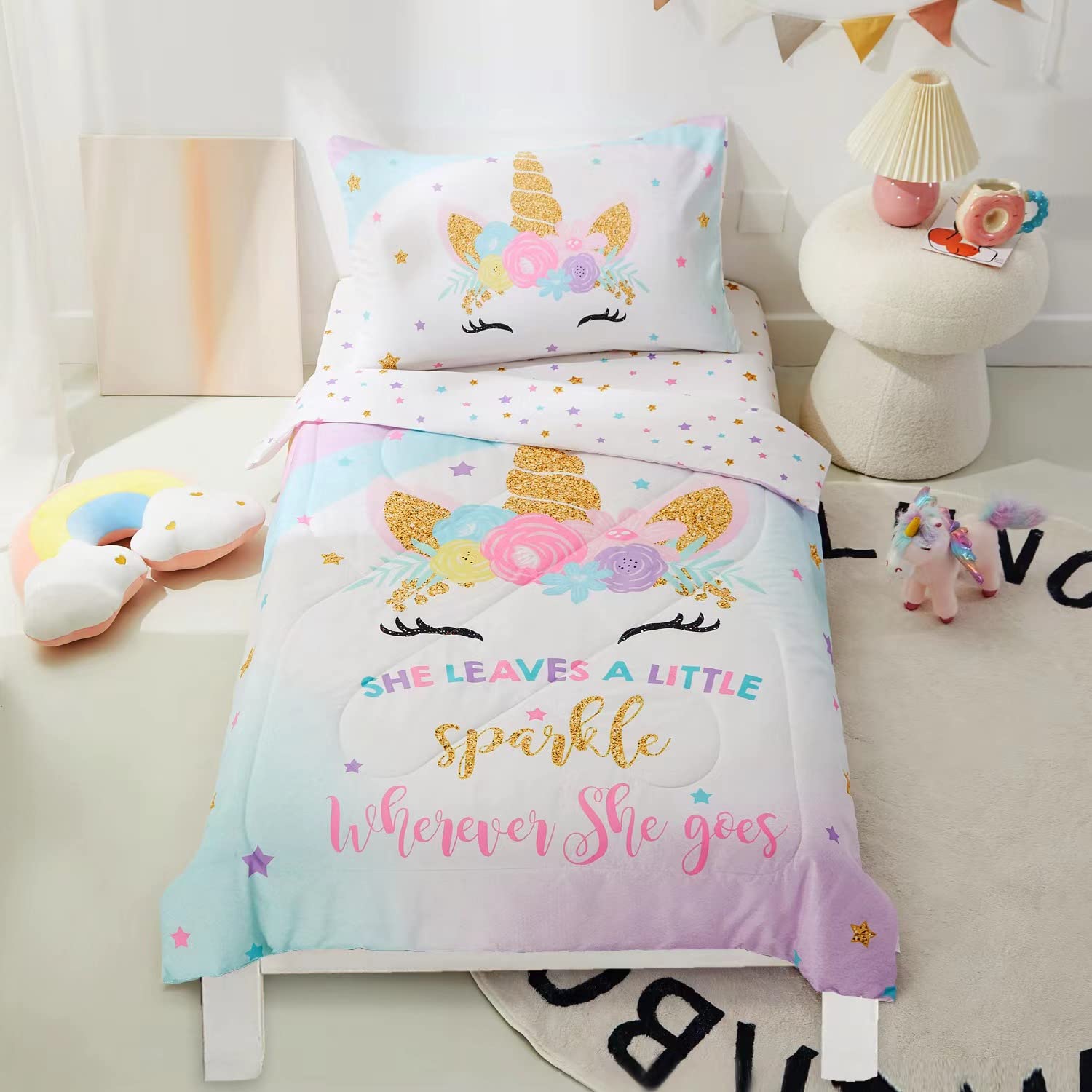 Piece Toddler Bedding Set, Includes 1 Flat Sheet