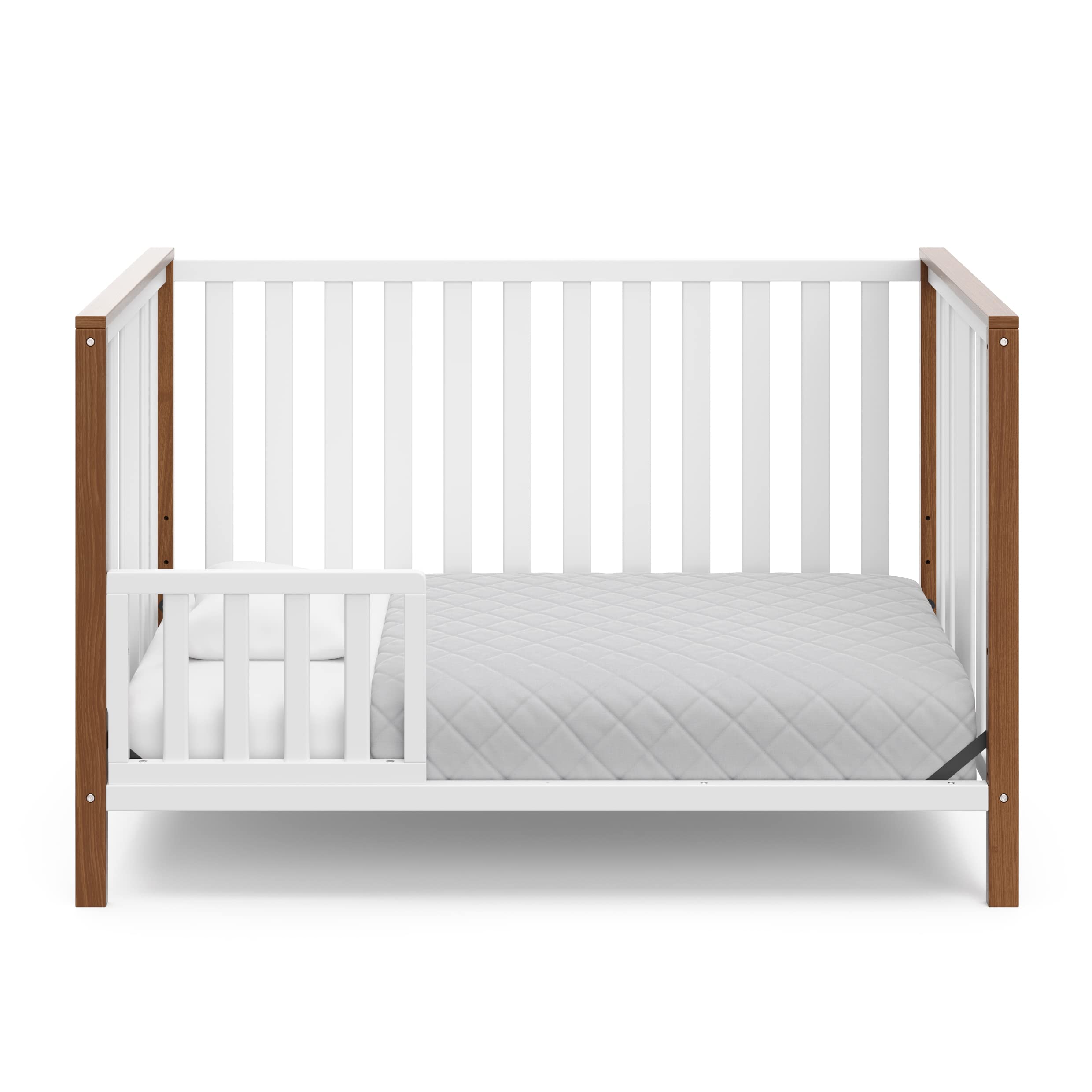 Modern Pacific 4-in-1 Convertible Crib with Adjustable Mattress Base