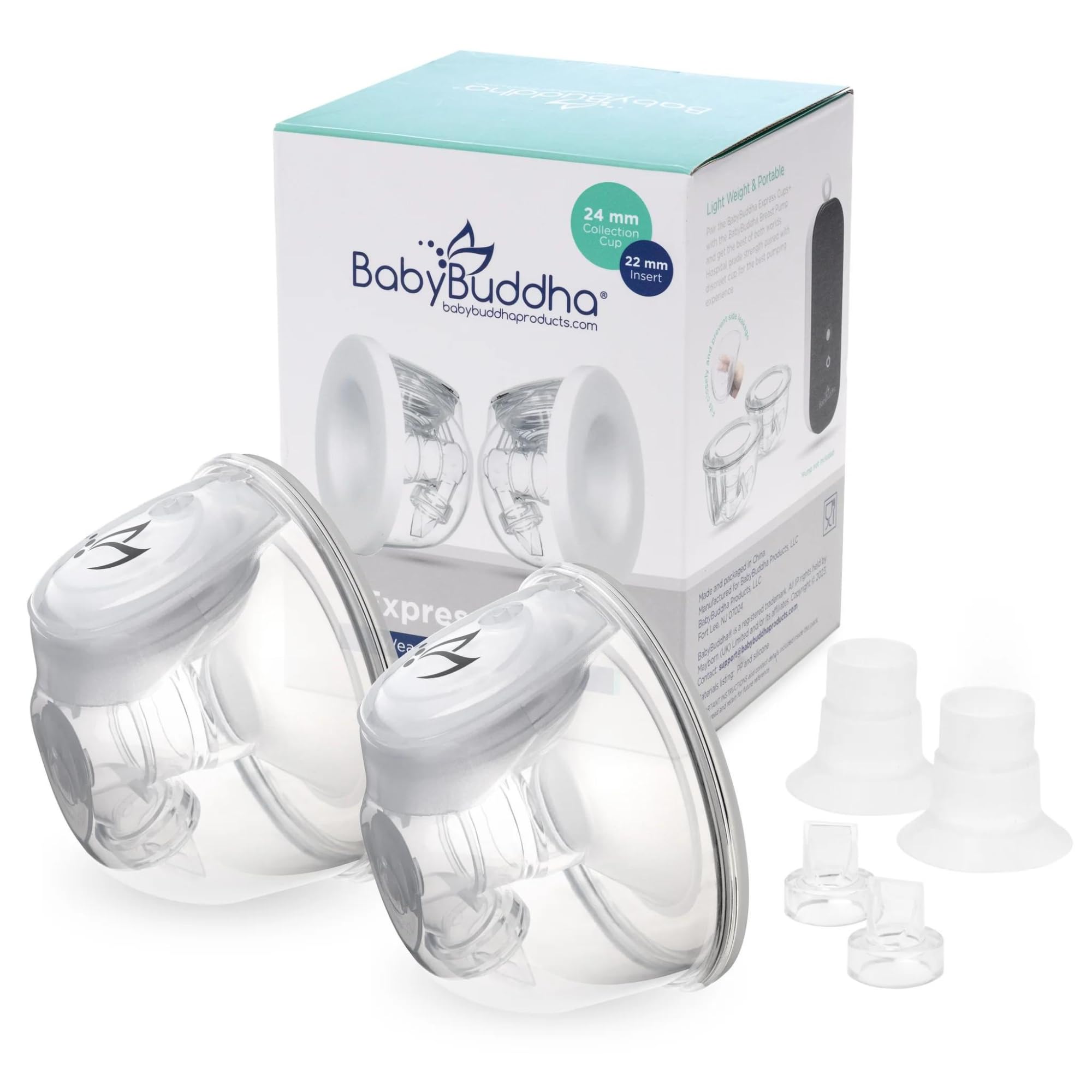 Hands Free Milk Collection Cups for Breast Pump, 8 Fl Oz Each, Wearable Breastmilk