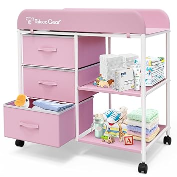 Gear Portable Changing Table with Storage, Diaper Changing Station