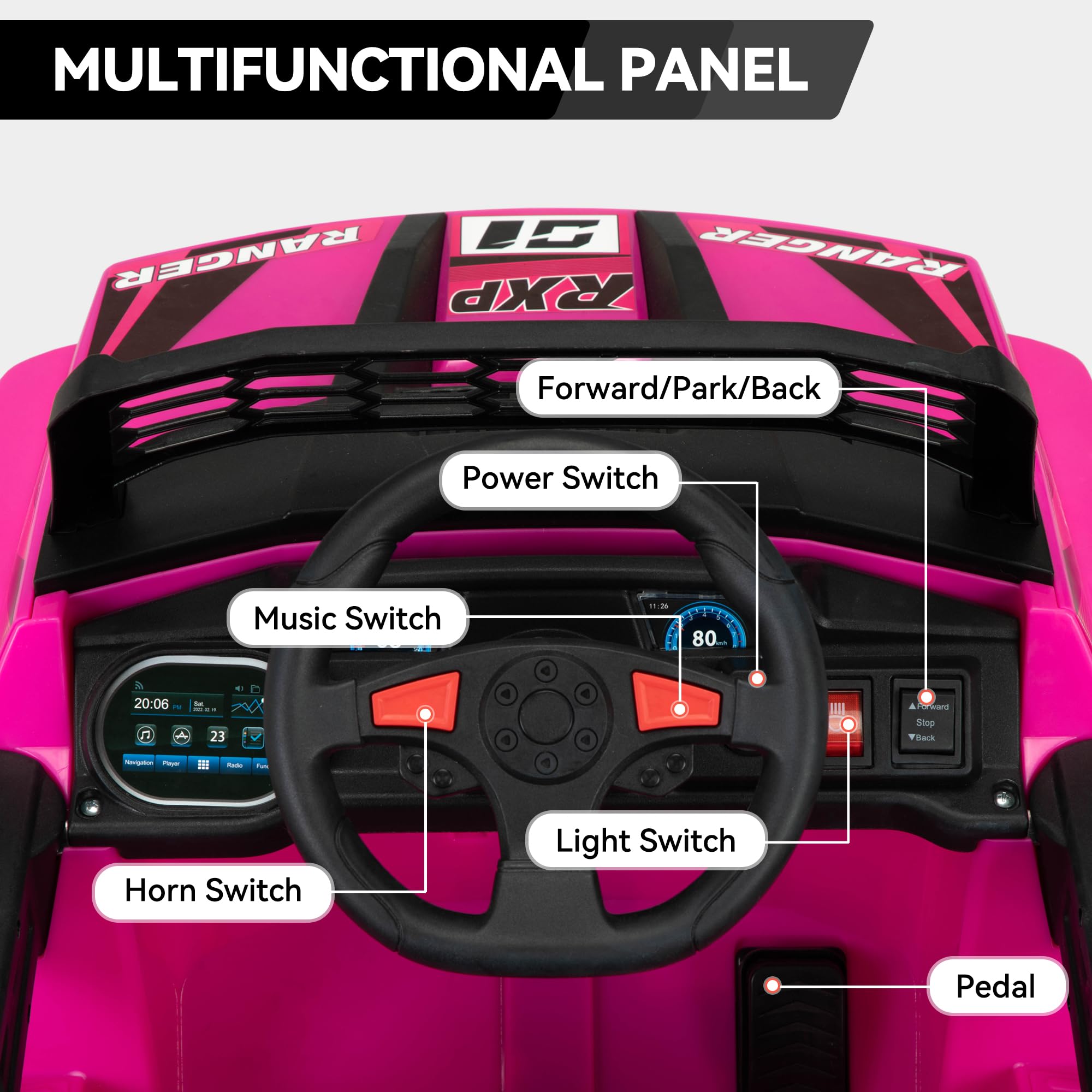 Kids Electric Ride-On Truck with Dual Motors