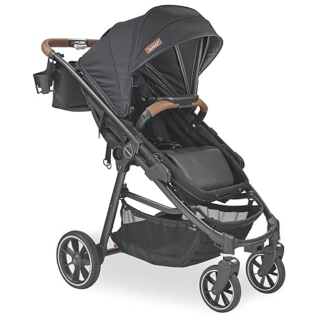 All-in-One Stroller, 2 Seater Kids Wagon, 120 lb Capacity, Crossover V2, Gray