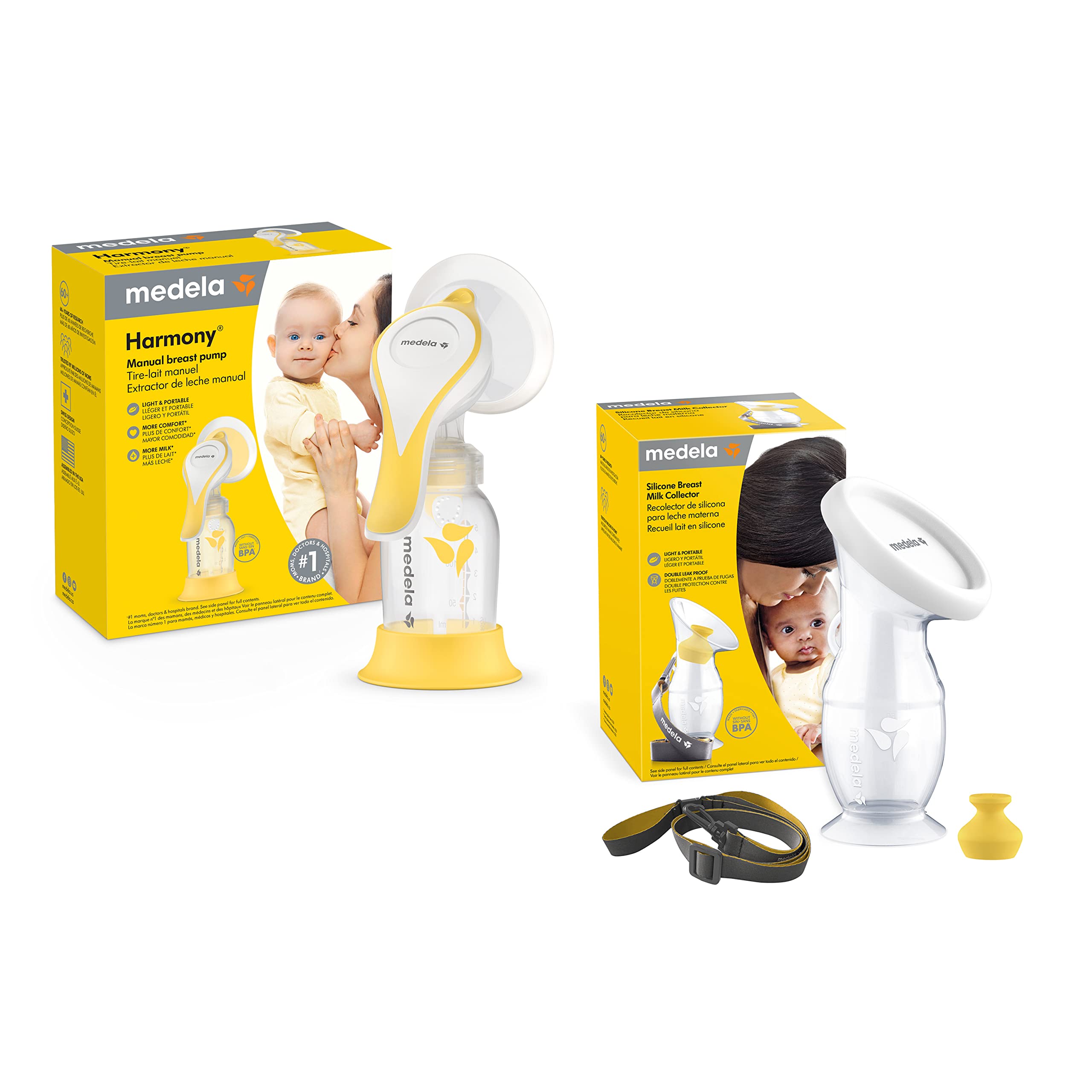Manual Breast Pump Set - Perfect Pair Bundle, Includes Harmony Manual Breast Pump