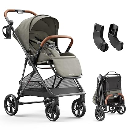 Lux Baby Stroller with Carbon Fiber Frame, One-Hand Fold