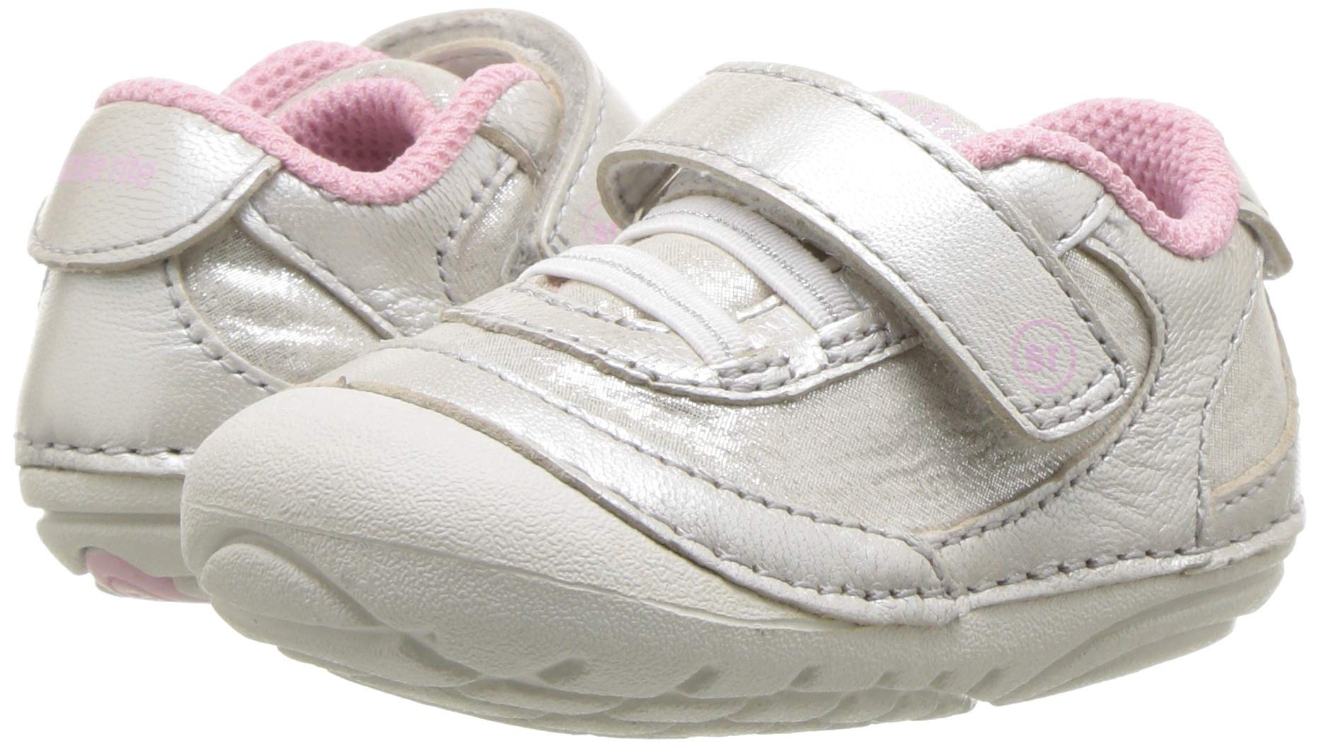 Stride Rite baby girls Soft Motion Jazzy Sneaker, Champagne, 3.5 Infant US
