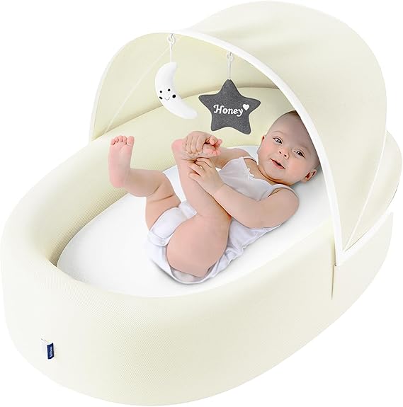 Lounger Nest – Foldable Travel Bassinet for Newborn & Infan