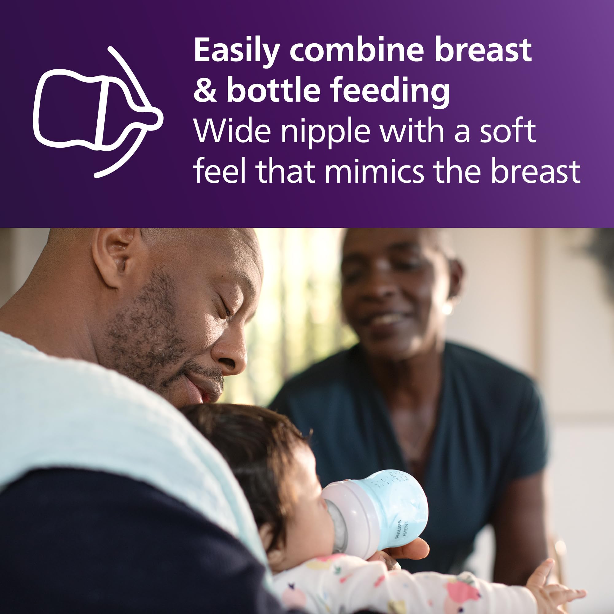 PhiliNatural Baby Bottle with Natural Response Nipple