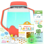 Sensory Play Pack Bundle with Sensory Play Jar, Light-Up Cubes