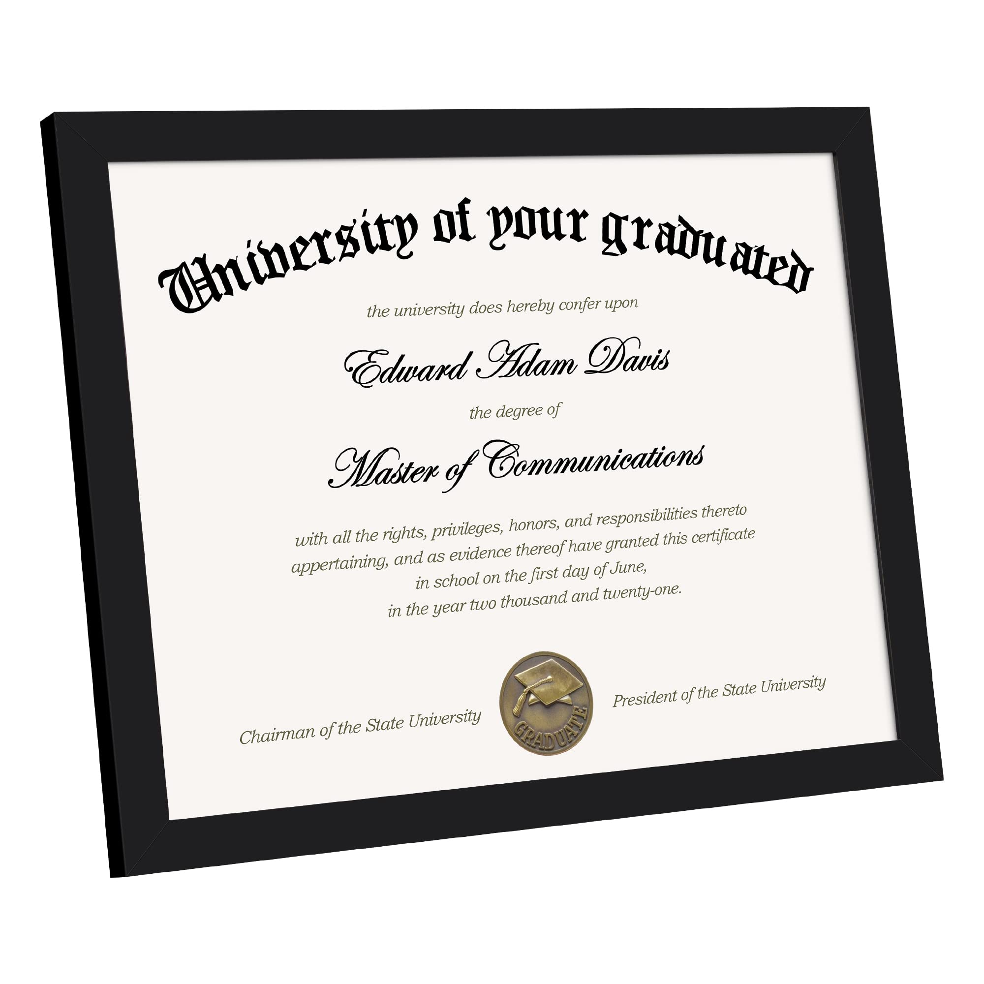 Certificate Frame with High Definition Glass