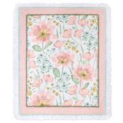 4 Piece Organic Cotton Baby Crib Bedding Set for Girls - Newborn