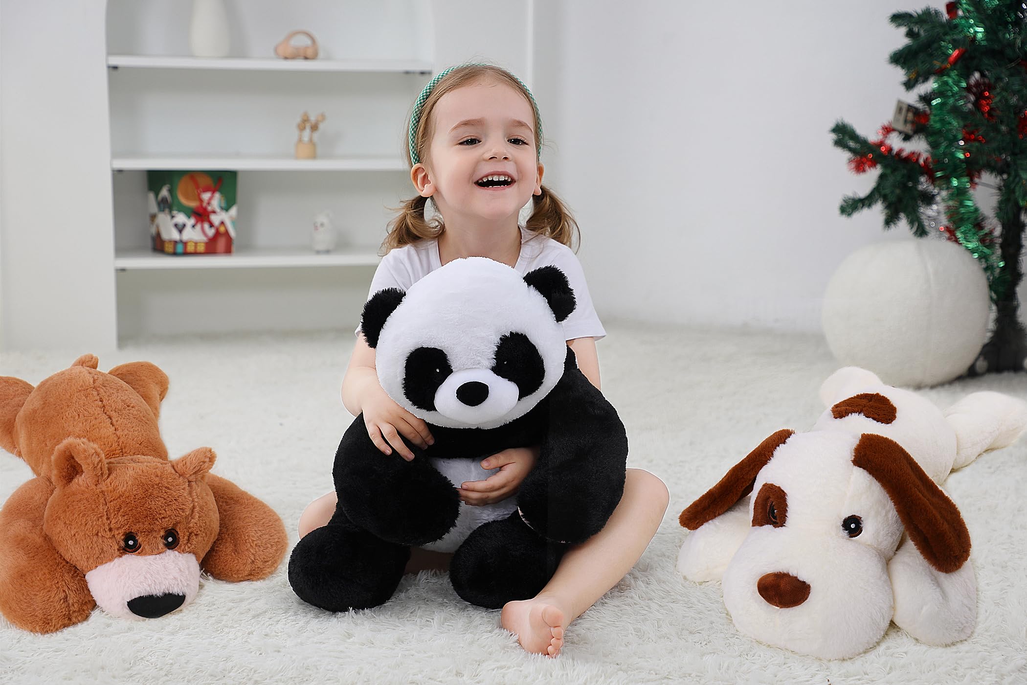 5lb Weighted Stuffed Animals Panda, 24in Weighted Panda Plush Toy Pillows
