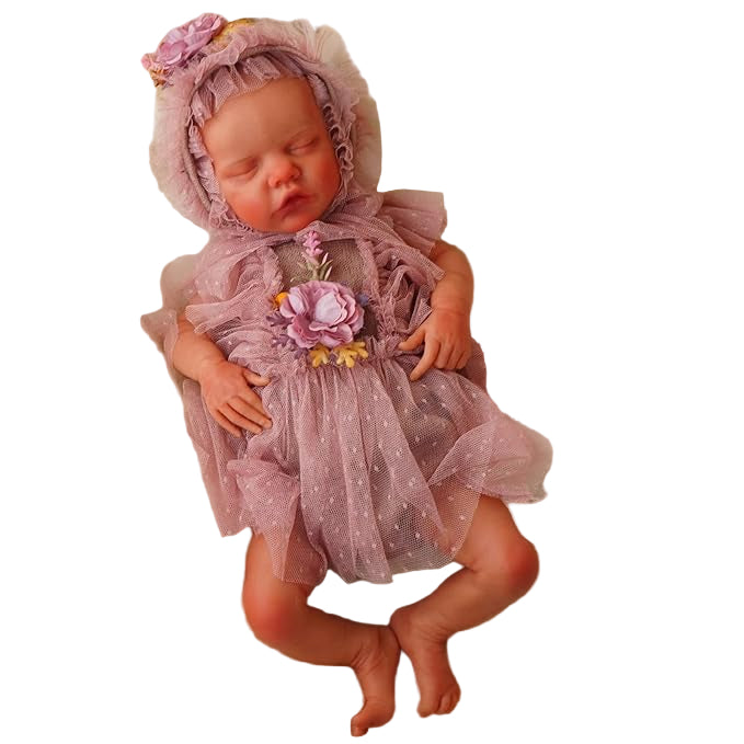 Full Silicone Reborn Baby Doll, 20 Inch Lifelike Newborn Girl, Reborn Baby Dolls