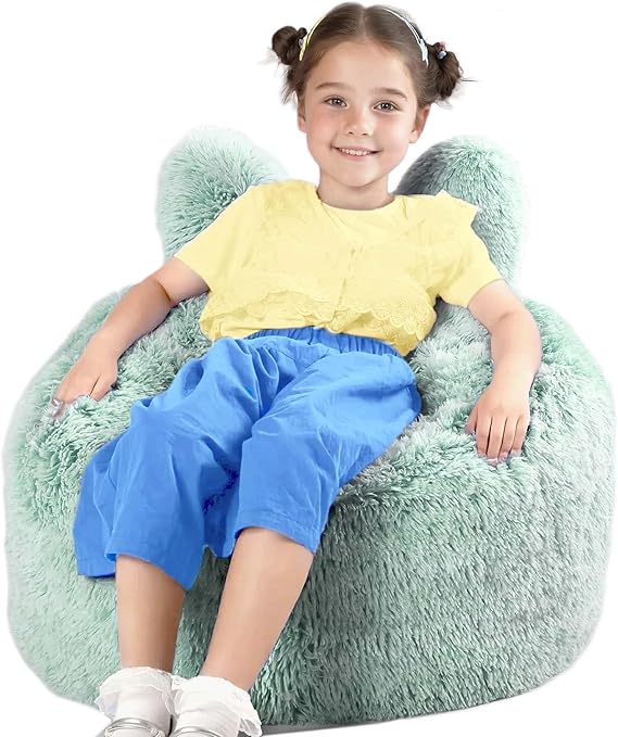 Bean Bag Chair Bed for Kids, Convertible Bean Bag Folds from Lazy