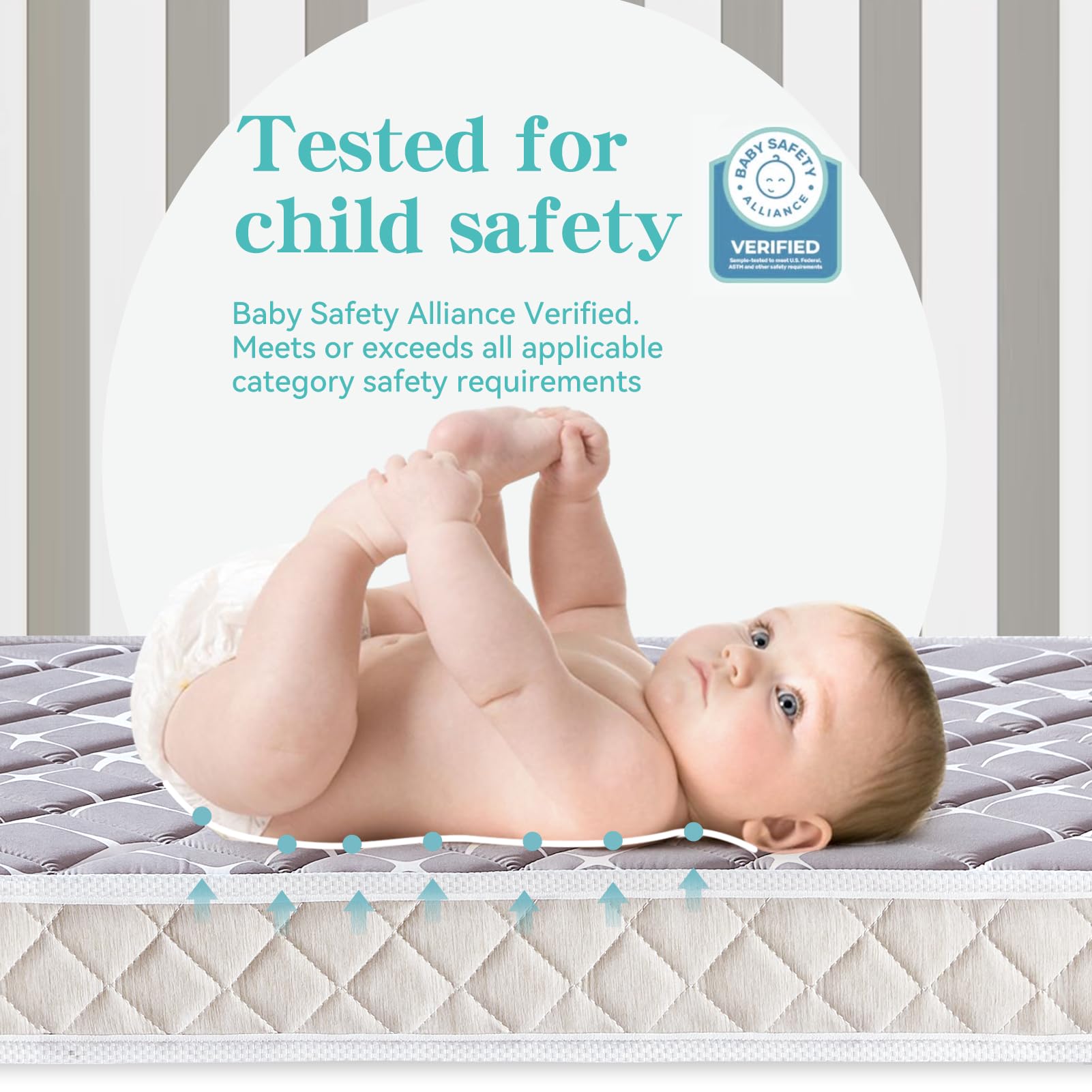Premium Dual-Sided Baby Crib Mattress - 52" x 27.6" x 5"