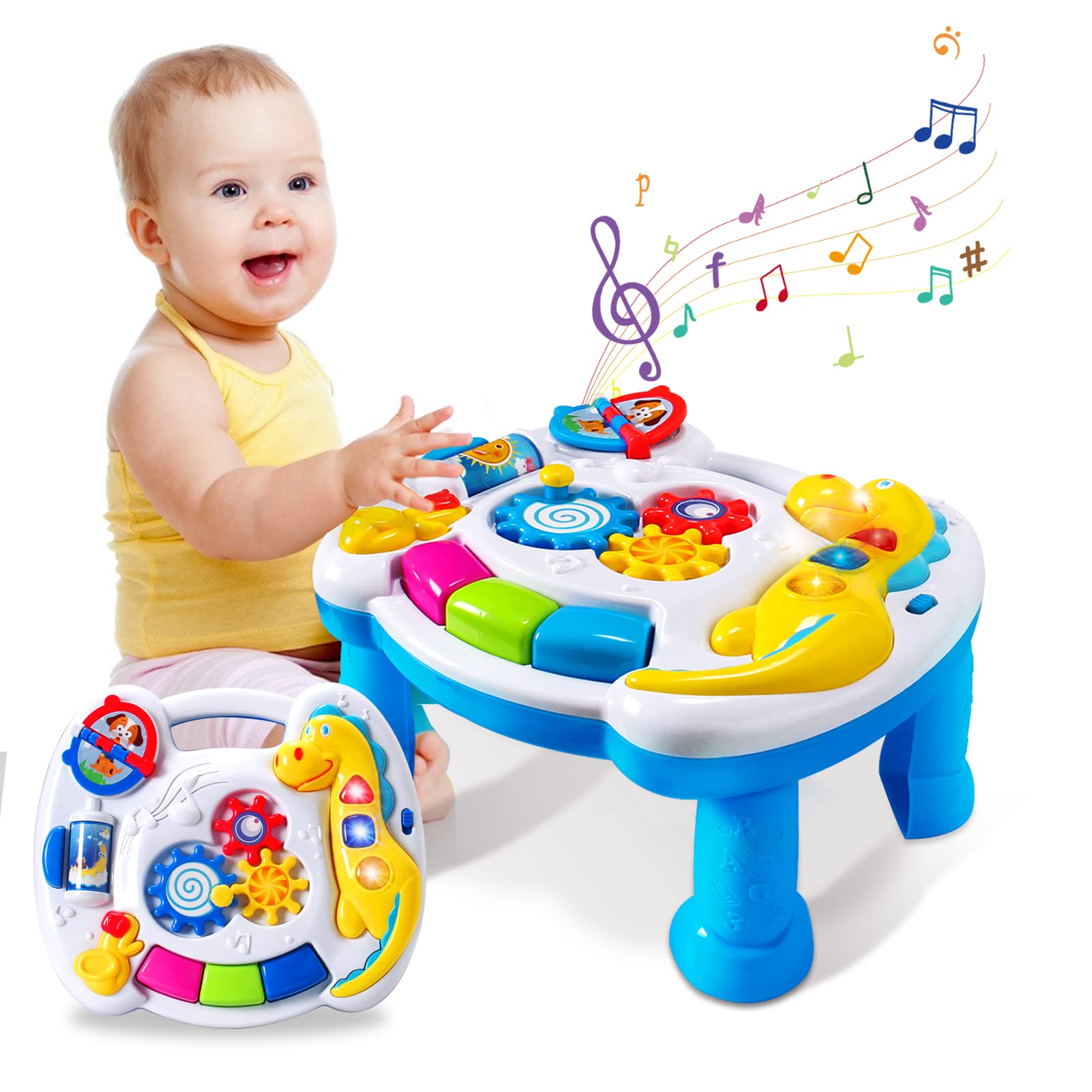 Music Baby Activity Center Toy 12-18 Months Activity Table Baby Toys 6 to 12 Months