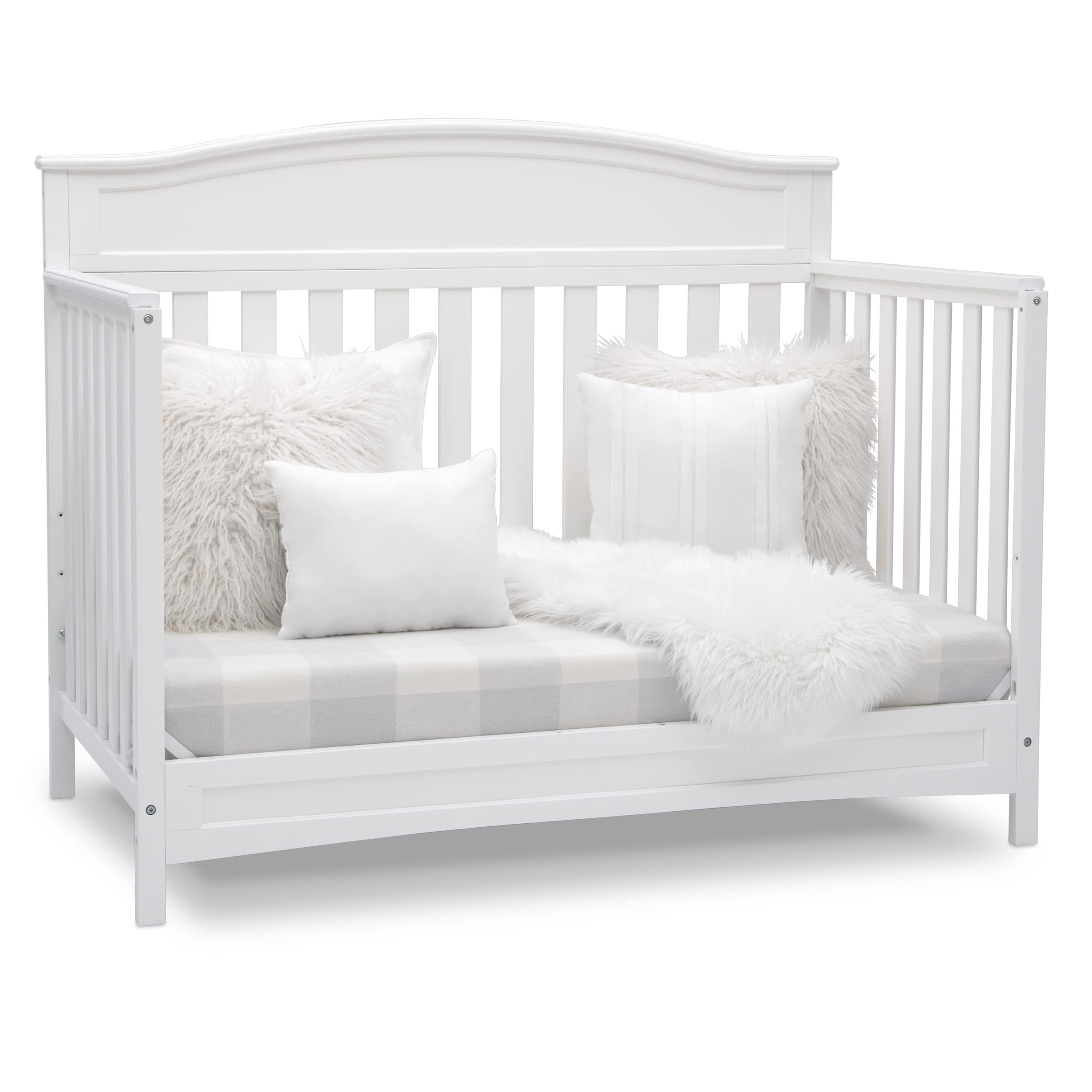 Delta Children Emery 4-in-1 Convertible Baby Crib - Greenguard Gold Certified, White