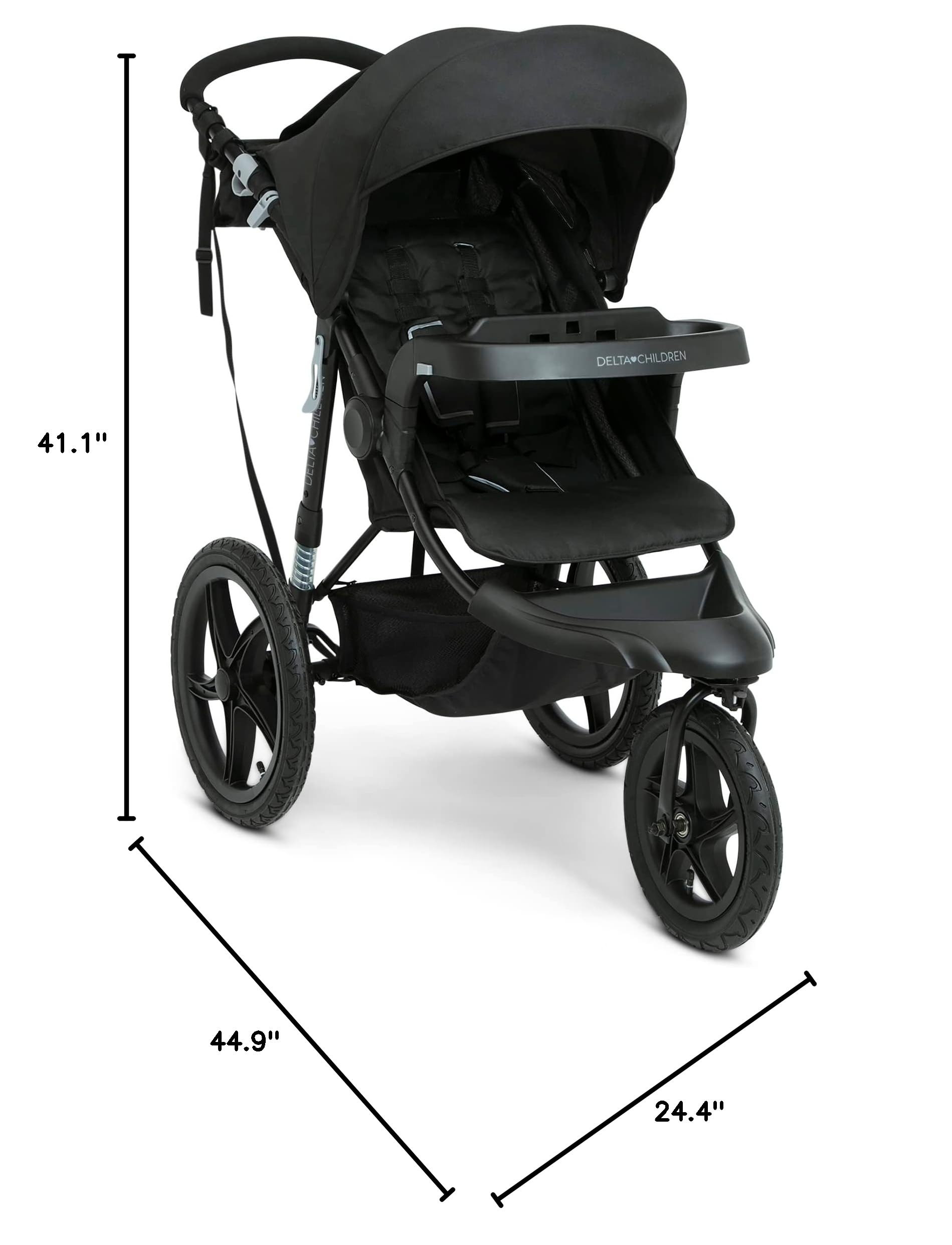 Apollo Jogging Stroller - Shock Absorbing Frame with Large Canopy