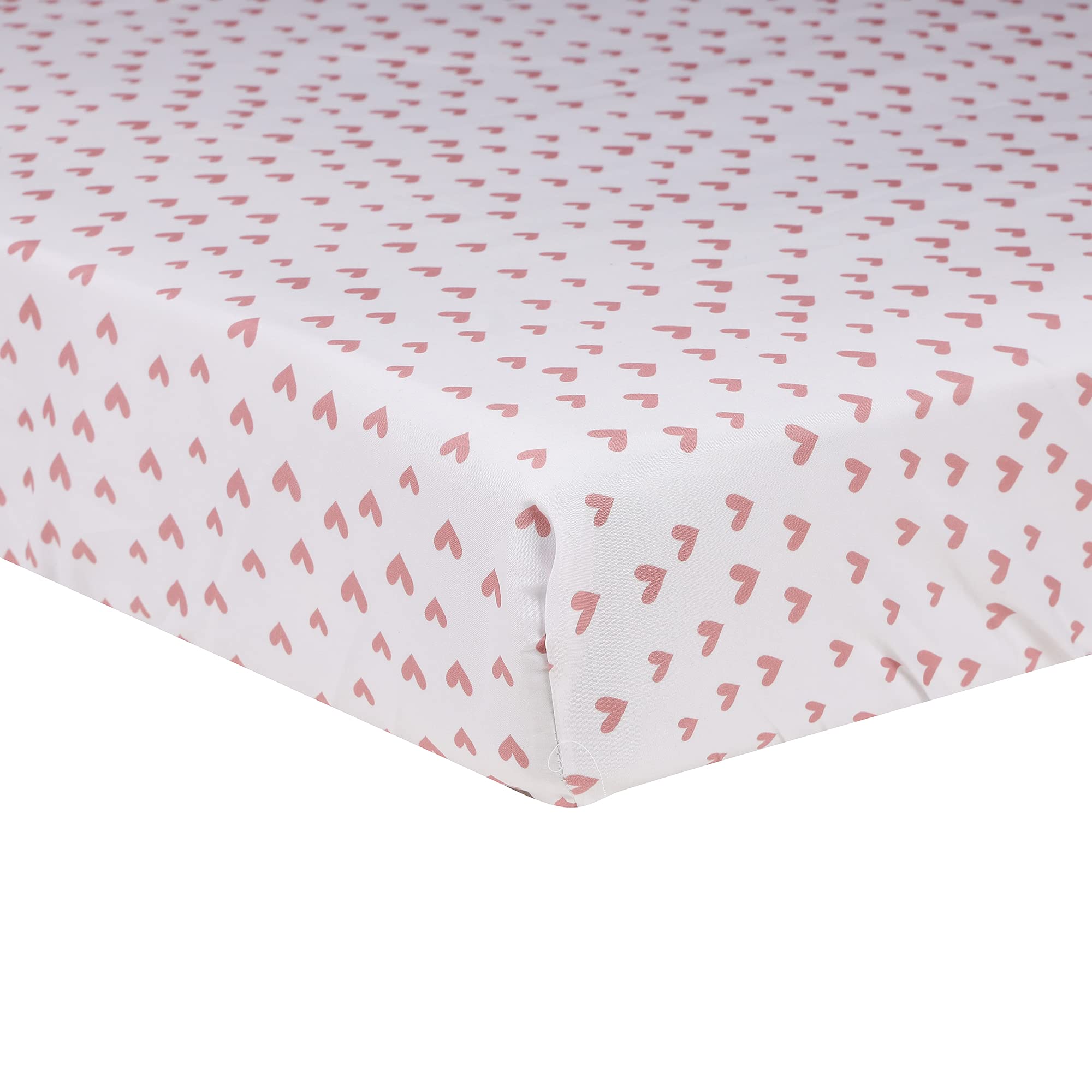 Pink Floral Swan Crib Bedding Set for Baby Girls