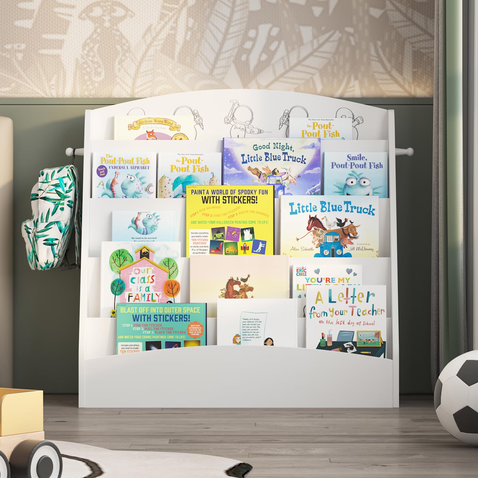 5-Tier Montessori Kids Bookshelf