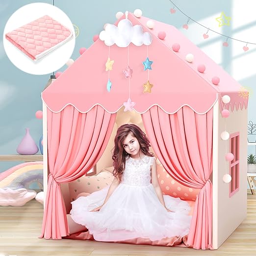 Kids Play Tents for Girls Large Fairy Playhouse for Kids