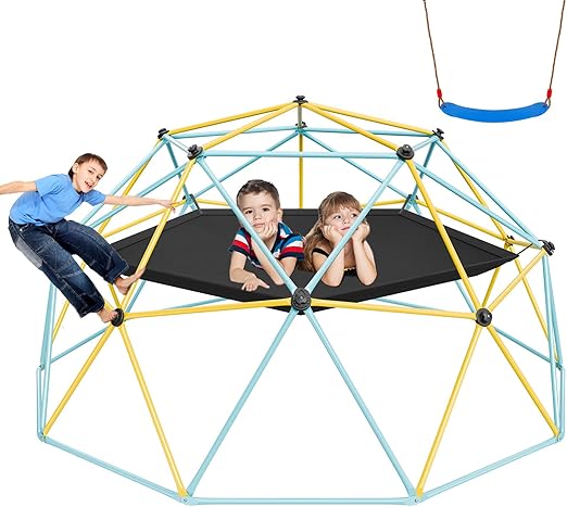 Climbing Dome, 10FT Geometric Dome Climber Play Center for Kids 3 to 10 Years Old