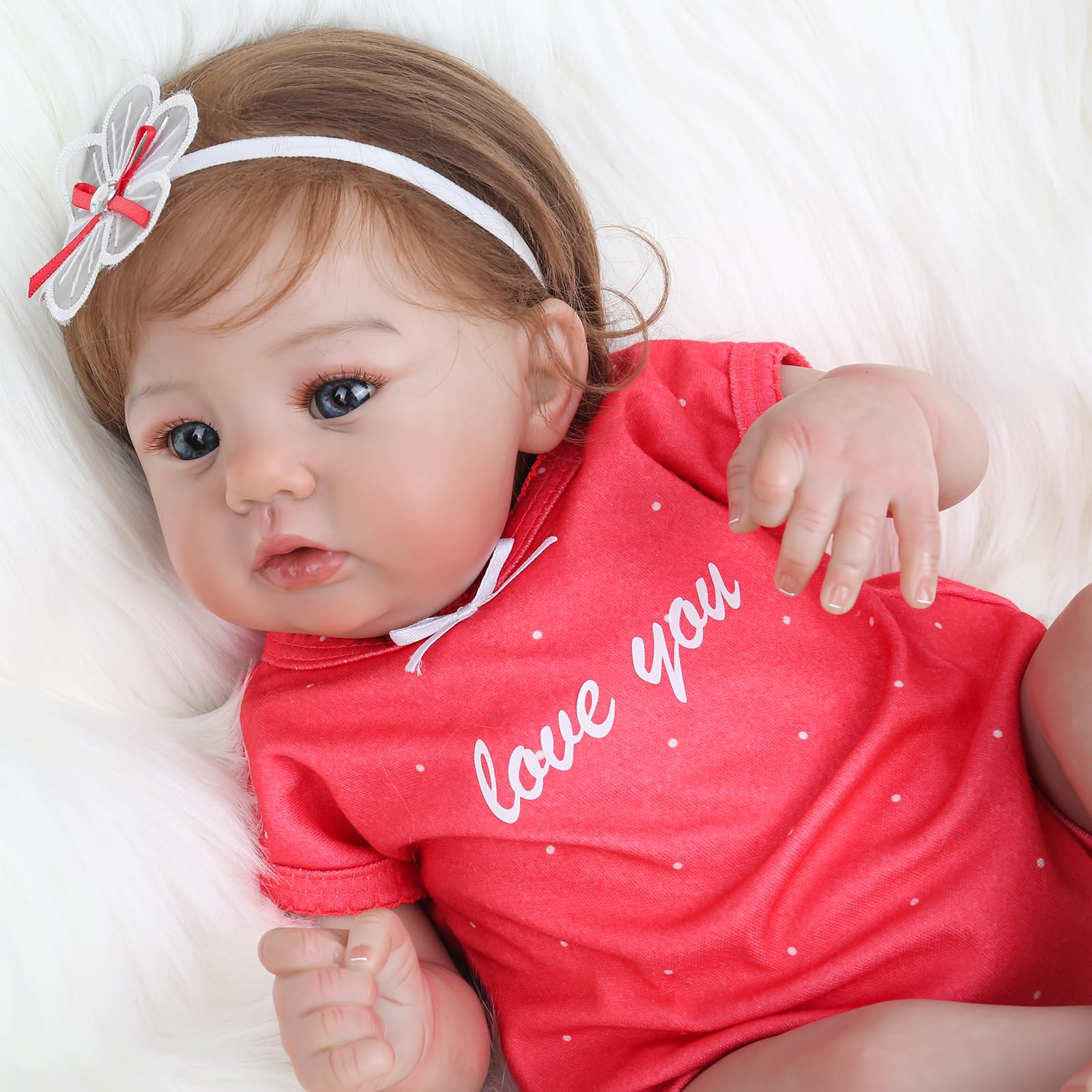 Realistic Reborn Baby Dolls - 18 Inch Lifelike Newborn Baby Girl, Real Baby